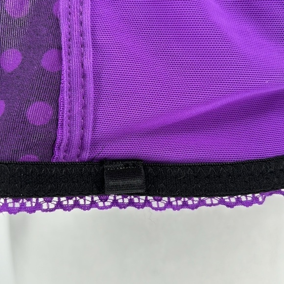 Hot Topic Black and Purple Corset with Heart Cutout Size 32B - Picture 11 of 11